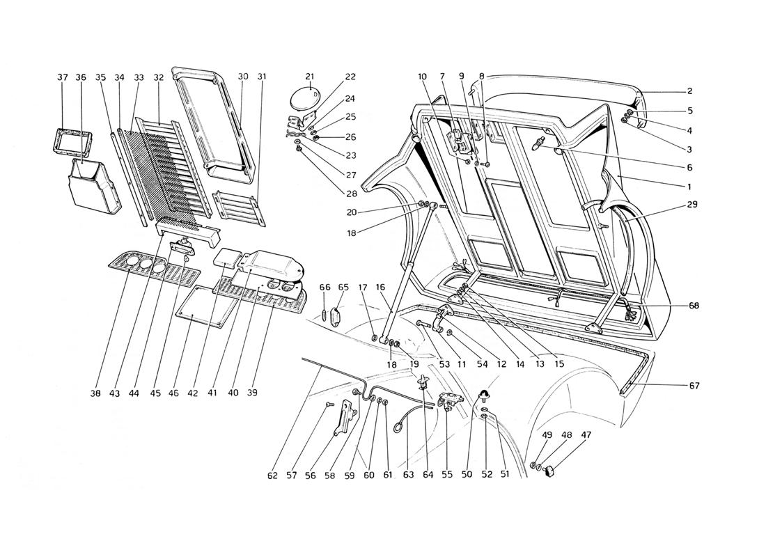 REAR BONNET